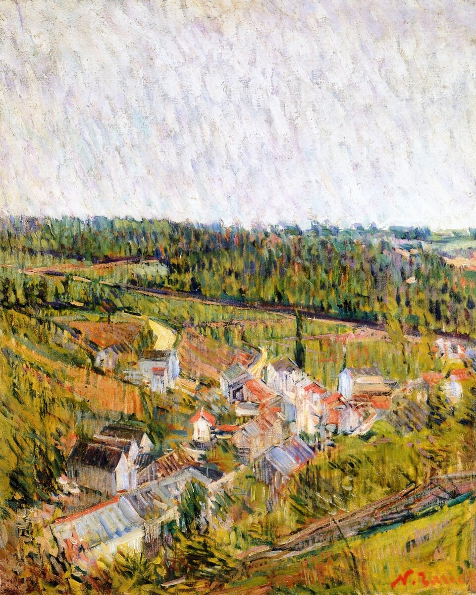 Пейзаж с домами. 1899
