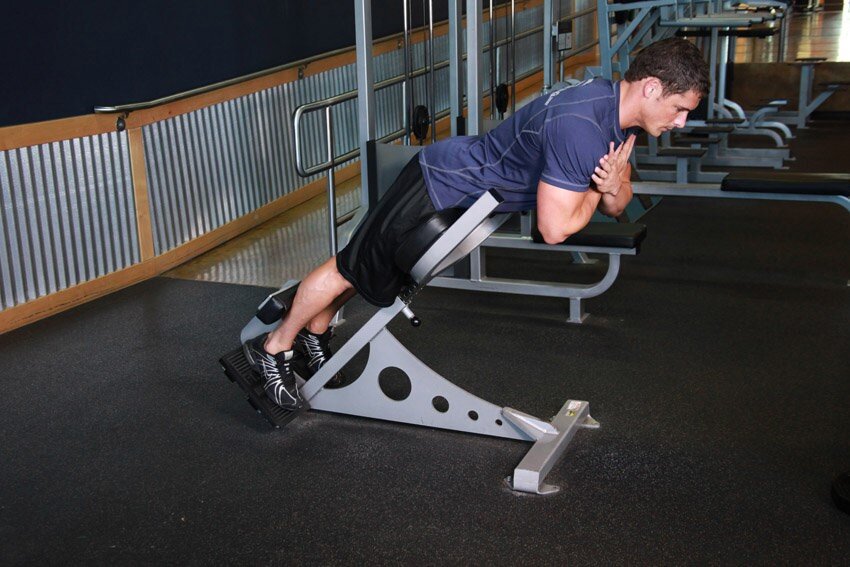 Hyperextension Bench exercise