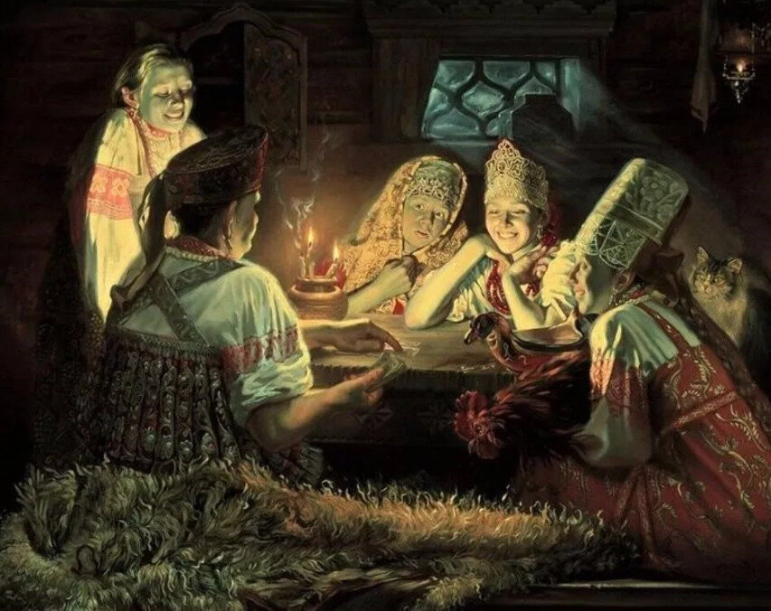 Что на Руси делали вечером?
