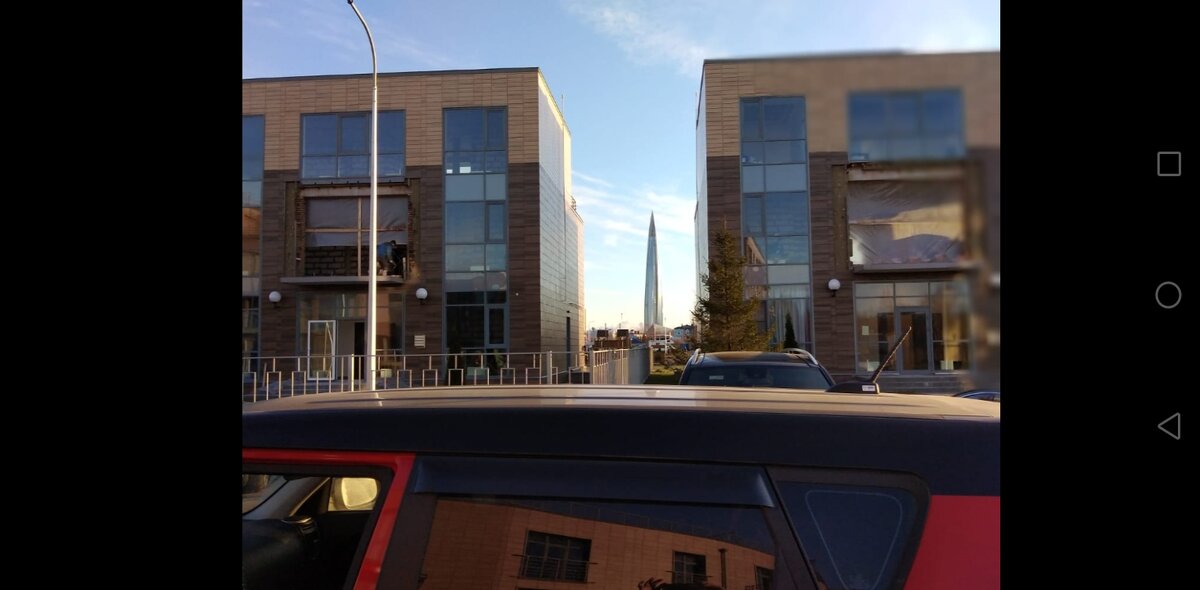 Видовой снос фасадов в Лахта-Парке