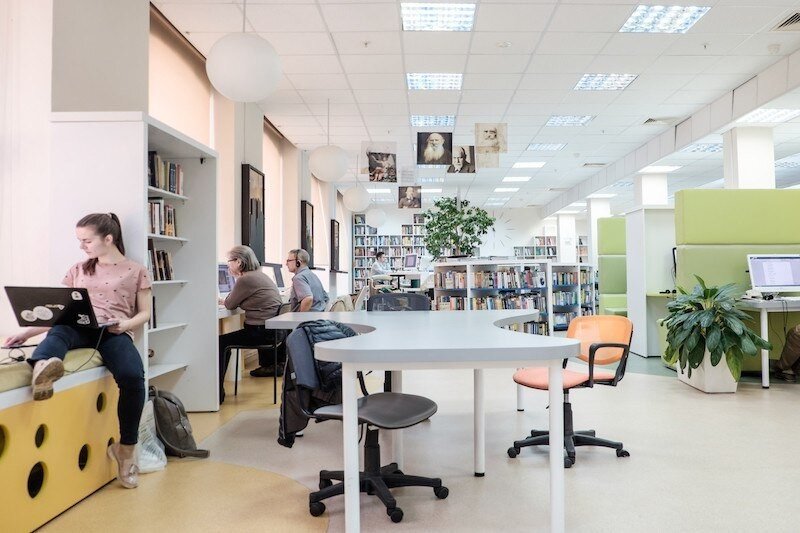 Библиотека им. Н. А. Некрасова фото с сайта