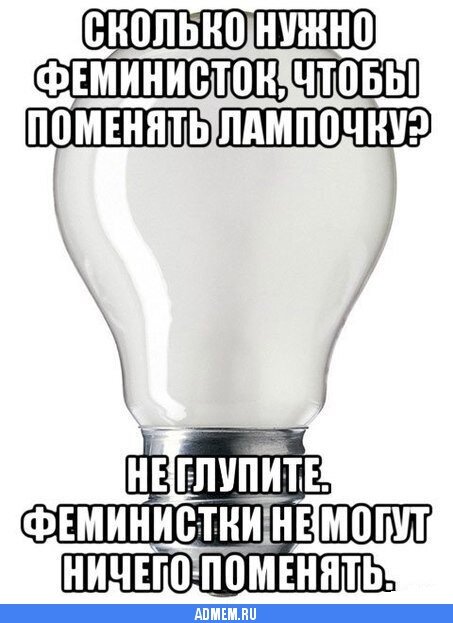 Два раза “ку”, мои малиновые штаны. Помню времена, когда мне казалось, что я сказал про феминисток вообще всё, и нет смысла продолжать о них говорить. Ох, как же я ошибался. Вынужден признать: пока современное фем-движение генерирует идеи, всегда будет, на что реагировать. Только когда эти дамочки, наконец, поумерят пыл, можно будет, наконец-то, подвести итоги. А до тех пор у кафедры Бакланологии и Прикладной Долбодятлистики будет работа.