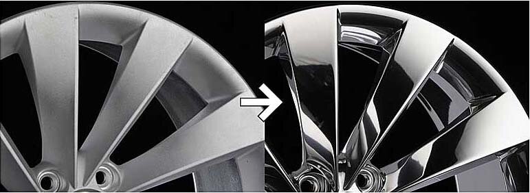 Пример зеркальной полировки литого диска 