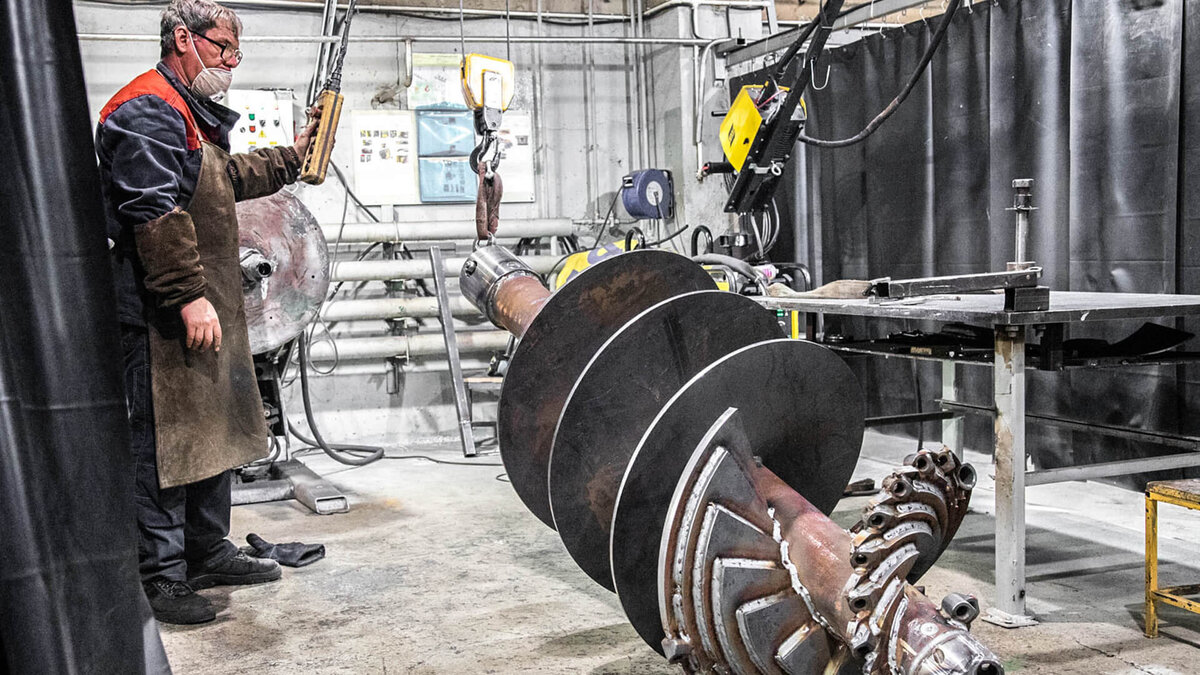   Фото: Шнек производства Технопарк "Импульс"   