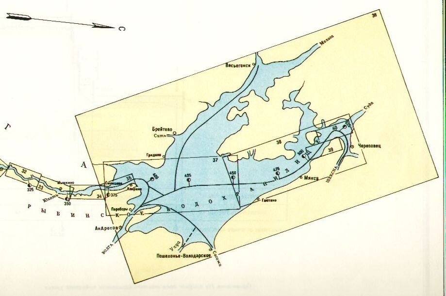 Карта противье на рыбинском водохранилище