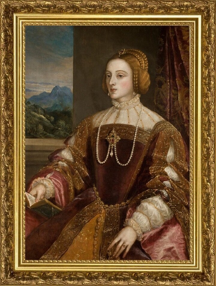 Тициан, «Изабелла Португальская», 1548, холст, масло, Прадо, Мадрид