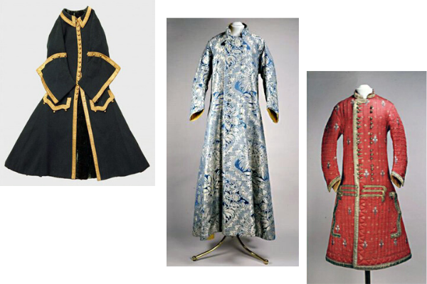 Одежда императора Петра II - костюм из зеленого сукна с золотым галуном, халат, бешмет. Франция, 1727-1730. Источник kreml.ru