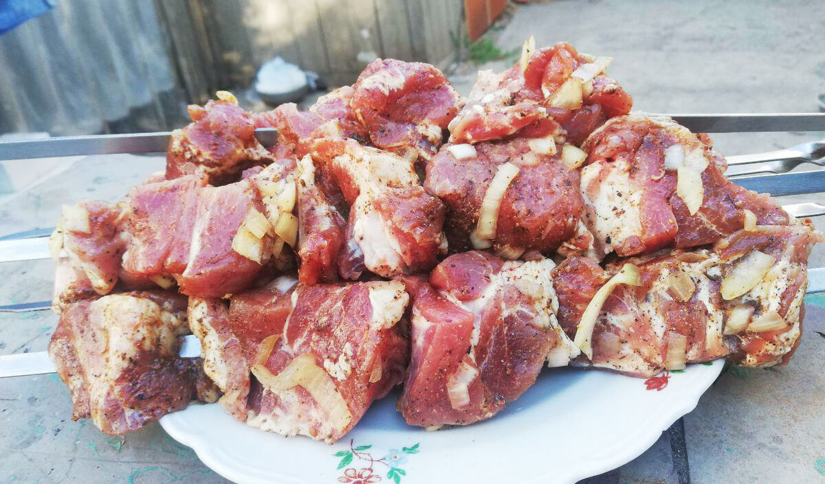 шашлык из свинной шеи