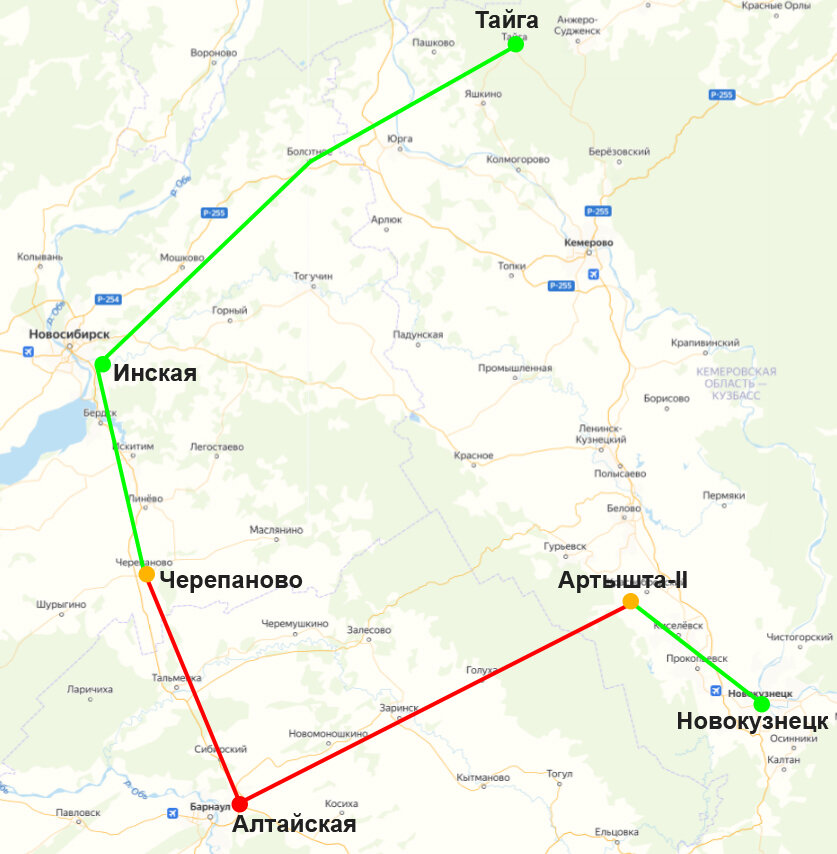 Карта электричек тогучин новосибирск