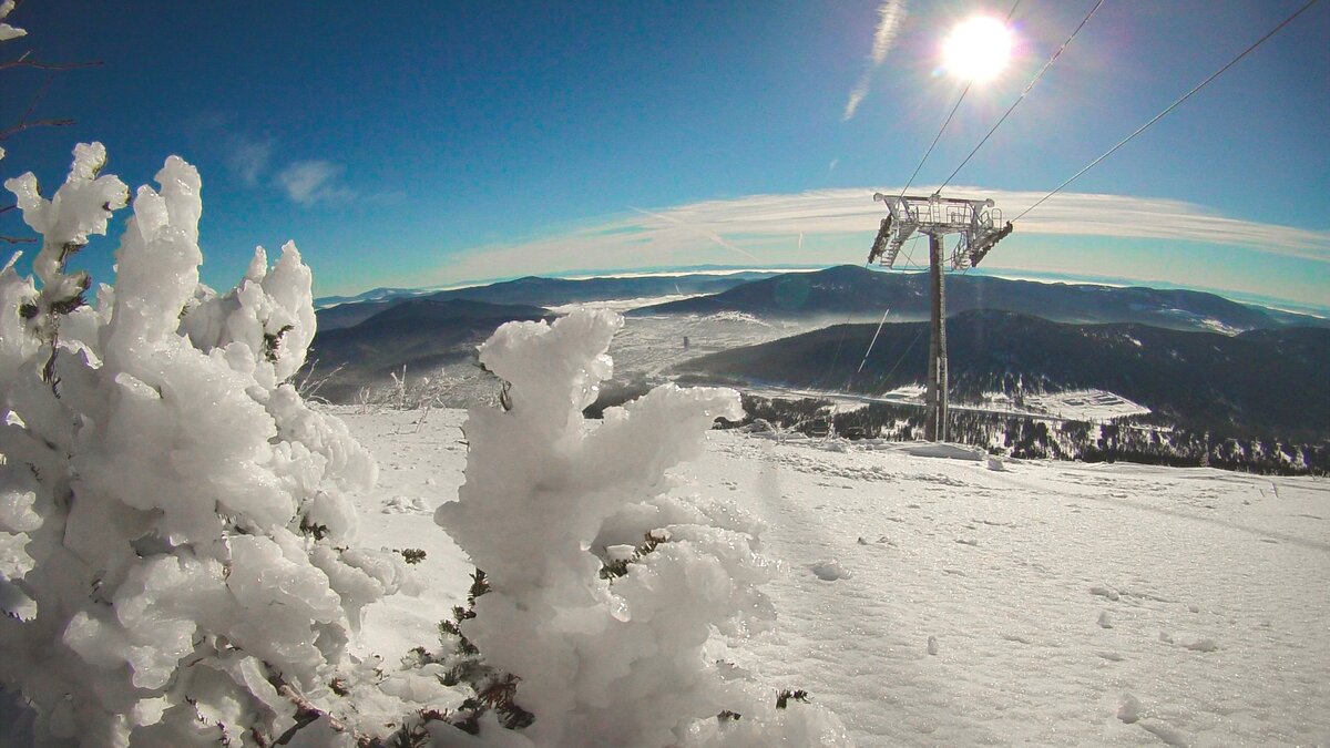 Фото Шерегеша на SKI.ru. Здесь 15 трасс, общей протяженностью более 50 км.