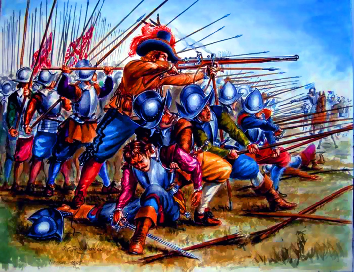Битва Рокруа 1643. Испанские пикинеры 17 века. Крупнейшие европейские войны нового времени
