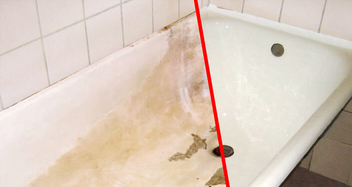 Этапы подготовки поверхности чугунной ванны к реставрации