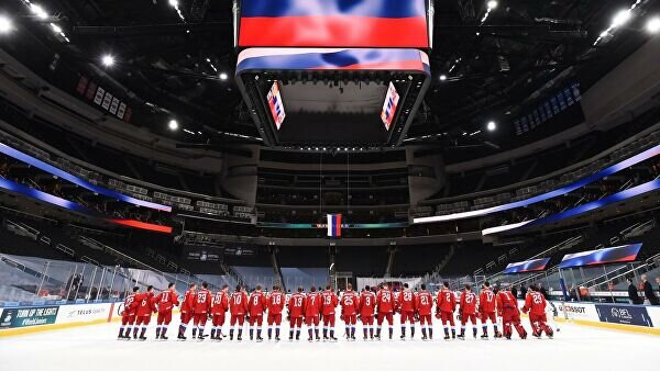    Хоккеисты молодежной сборной России© Фото : Twitter ФХР
