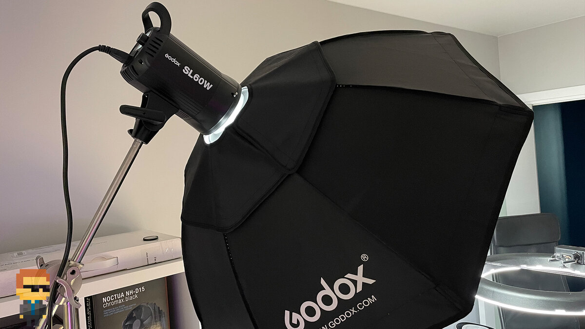 Godox SL60W с октобоксом