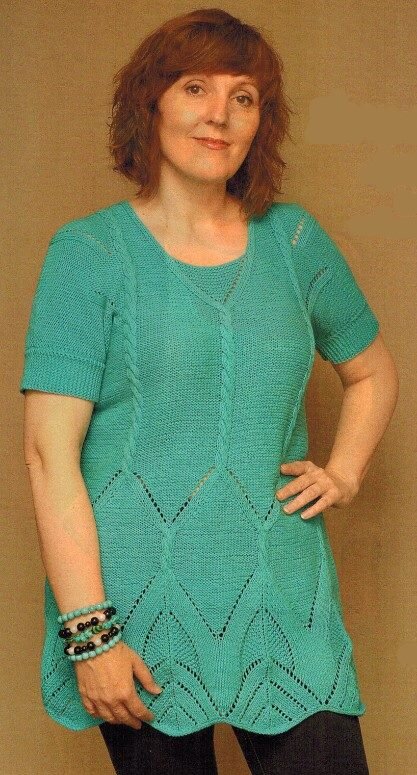 туника с коротким рукавом