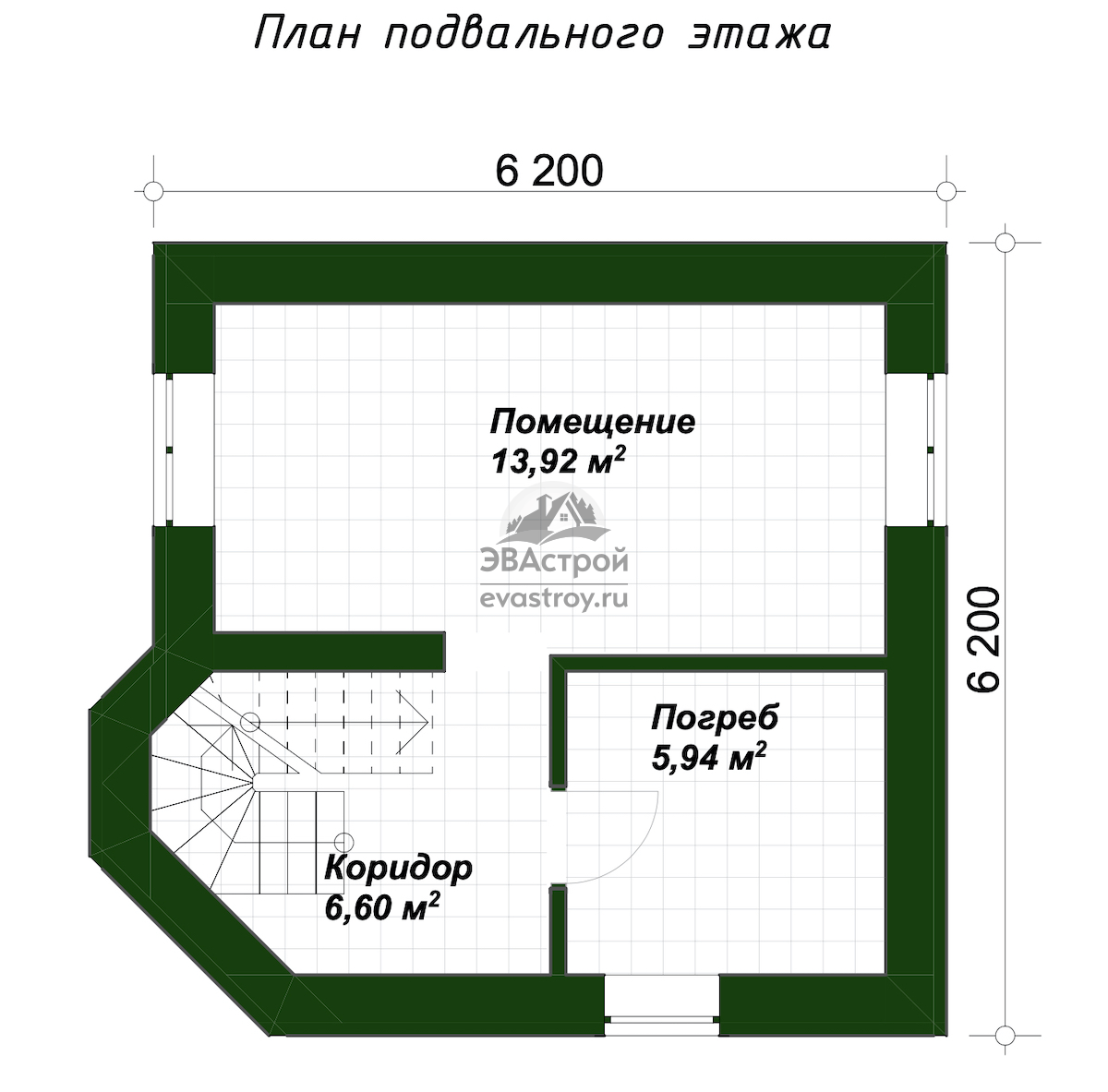 Проект дома 82 м2 с цокольным этажом, мансардой, балконом и крыльцом |  ЭВАстрой | Дзен