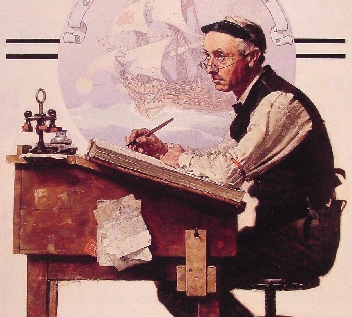 Загруженное фото: Счетовод, Норман Роквелл