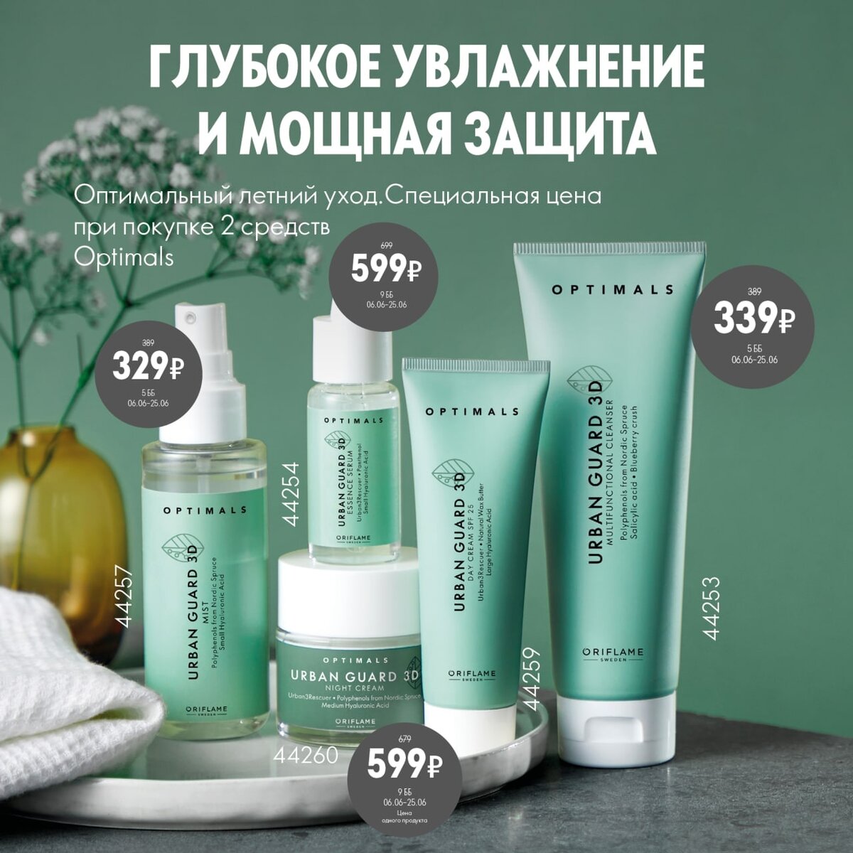 Средства линейки Optimals Urban Guard 3D 