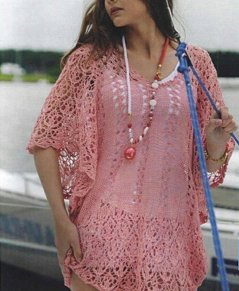 Ажурная туника.
