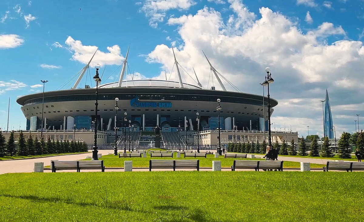 достопримечательности питера стадион зенита газпром
