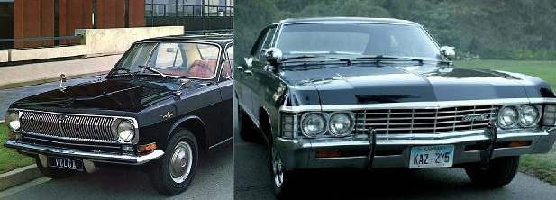 ГАЗ-24 и Chevrolet Impala