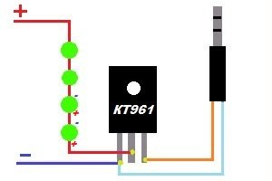 Схема подключения транзистора КТ-961