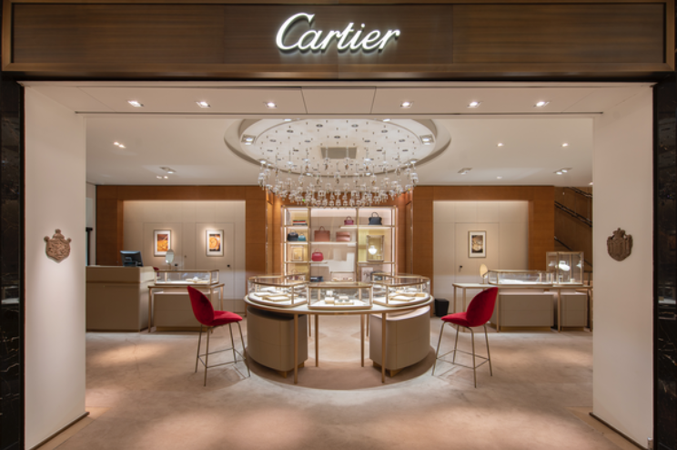Один из бутиков Картье в Париже