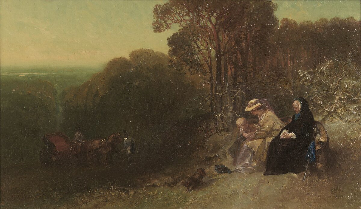 Панорамный вид (A panoramic view) Чарльз Рочуссен. Источник: gallerix.ru