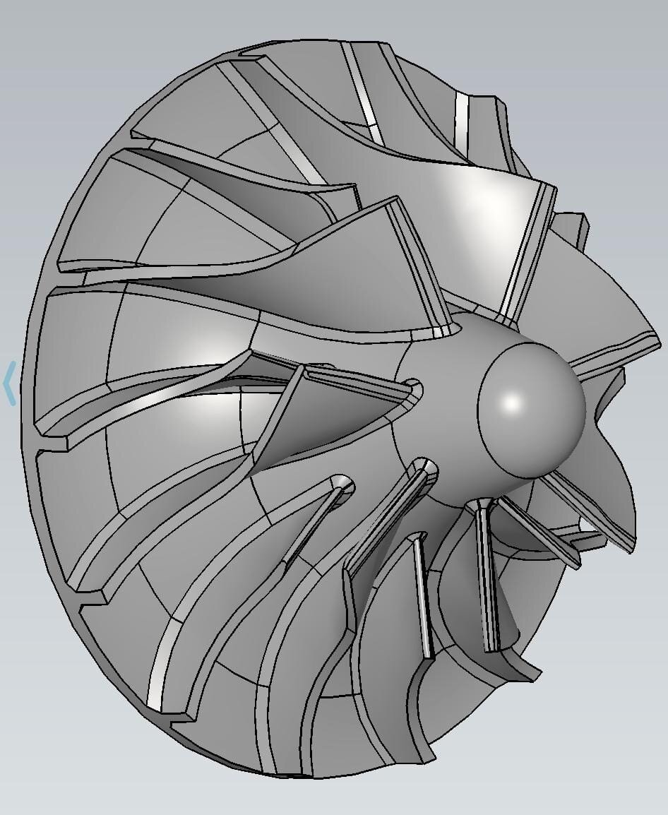 Пример построения - импеллер газодувной машины