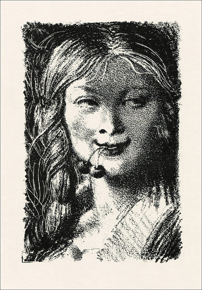 Е. Кибрик. Иллюстрация к Р.Роллану "Кола Брюньон". 1936-38.