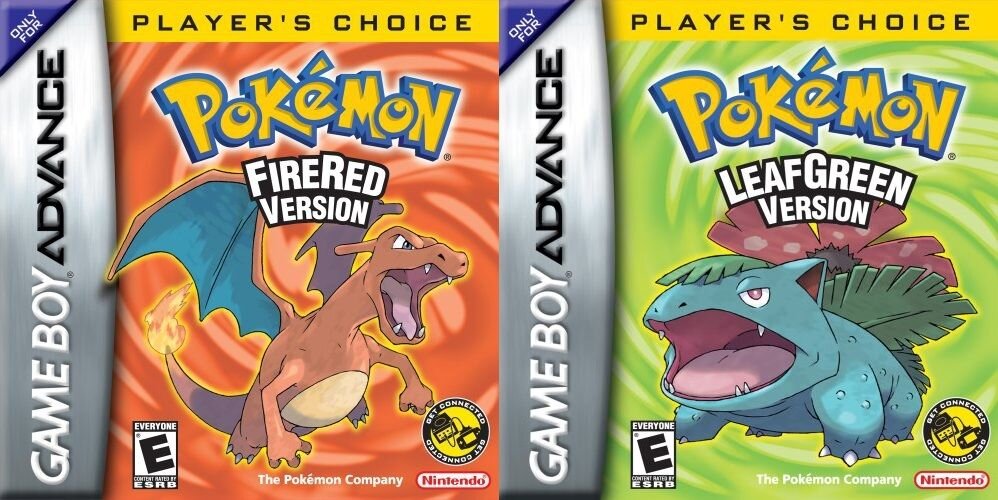 Pokemon FireRed и LeafGreen. Источник фото: https://i.ebayimg.com
