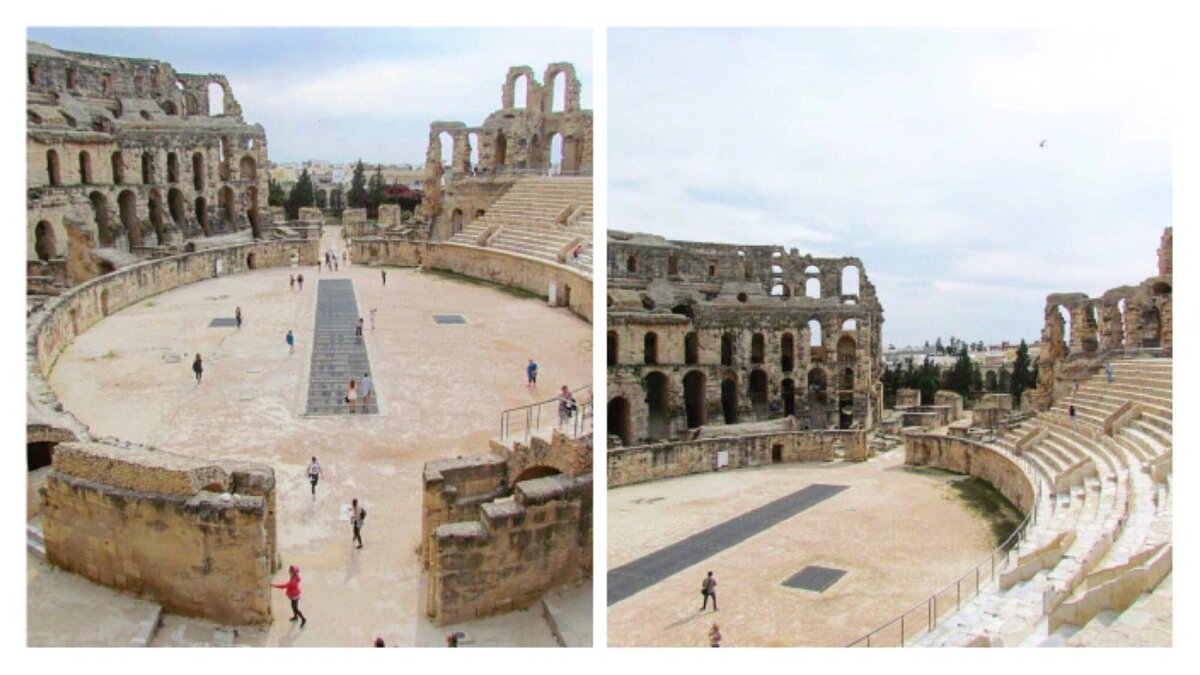 Говорят, что не во все Амфитеатры пускают во внутрь, а здесь можно гулять от подвала до самых высоких мест Колизея 