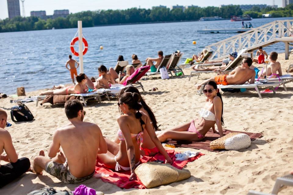 Дикие на пляже в москве