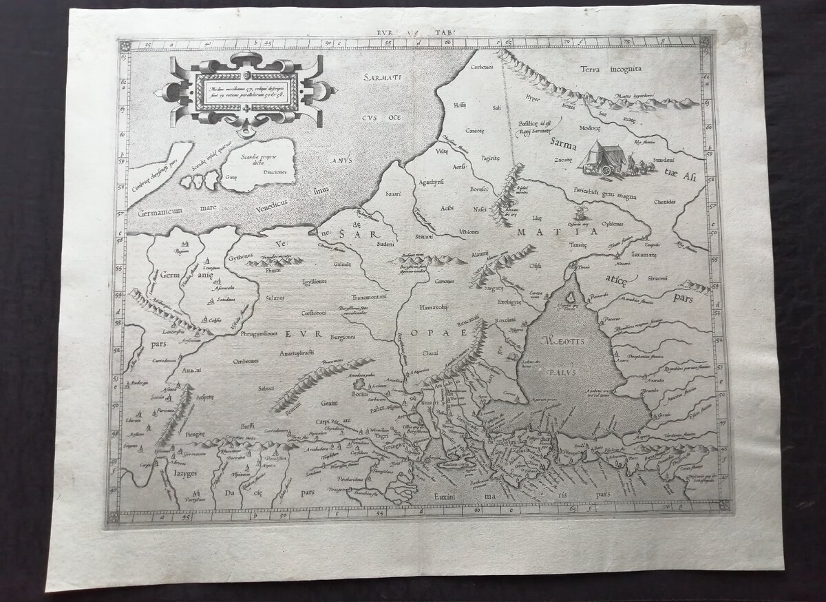 Карта Восточной Европы 1605 года.