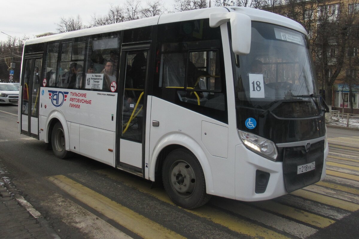 ПАЗ-320435 «Vector Next» "Тульских автобусных линий" из последней третьей партии