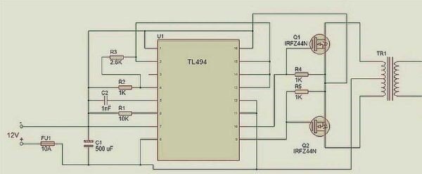 Преобразователь 12/ B 1. Схема, описание