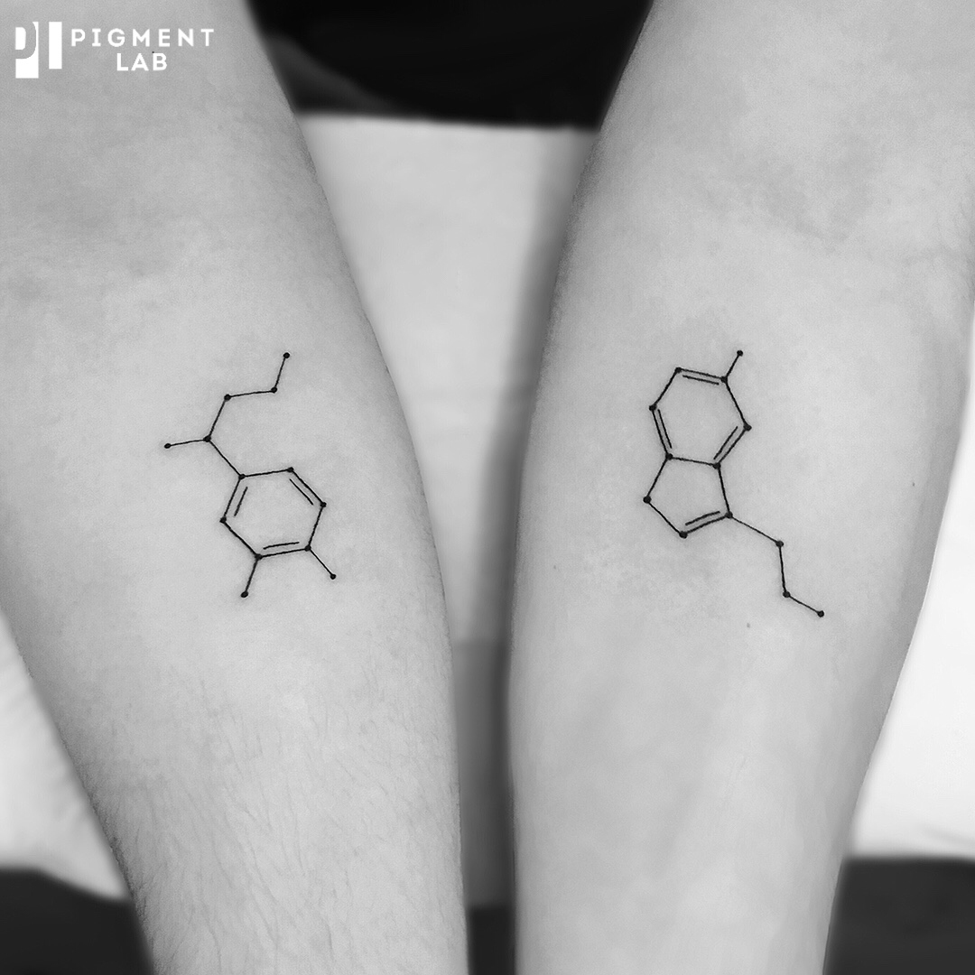 Мини тату мастеров студии Pigment Lab