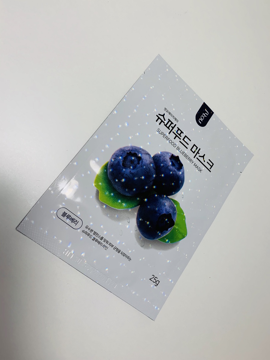 NO:HJ, маска с экстрактом голубики, восстанавливающая гидро - липидный баланс, около 70 руб