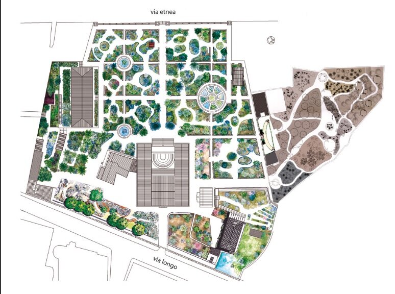 Проект ботаник 35. Ботанический сад «Orto Botanico». Палермо Орто ботанико. Планировка ботанического сада в Падуи. Ботанический сад Orto Botanico di Padova схема.