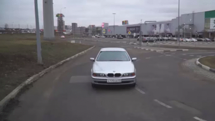 Лиса Рулит. За рулем BMW 5 серии