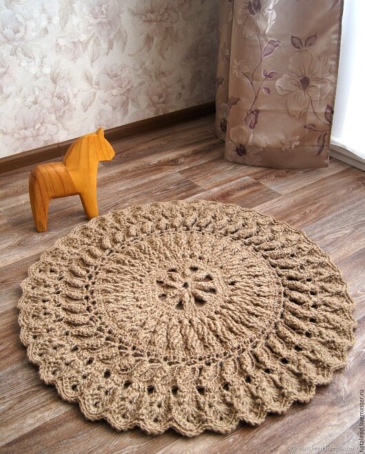 Шикарный ковёр из джута.  Источник -- Яндекс.Картинки