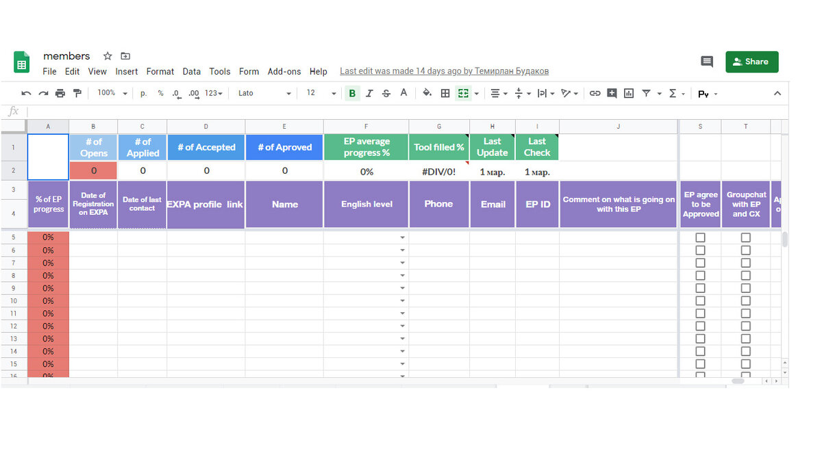 Очередная таблица айсекера, в Google Drive  для введения аудита. Кстати для айсекеров дается 30 ГБ, вместо стандартных 15 ГБ 