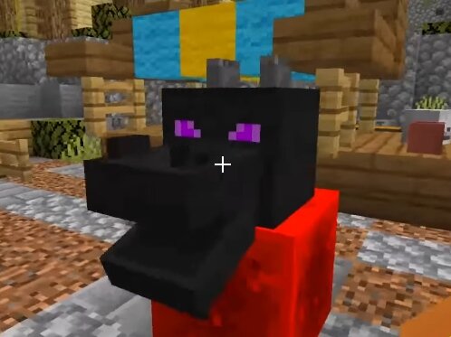 1.Голова эндер дракона будет открывать рот, если подвести к ней ред Стоун сигнал. 