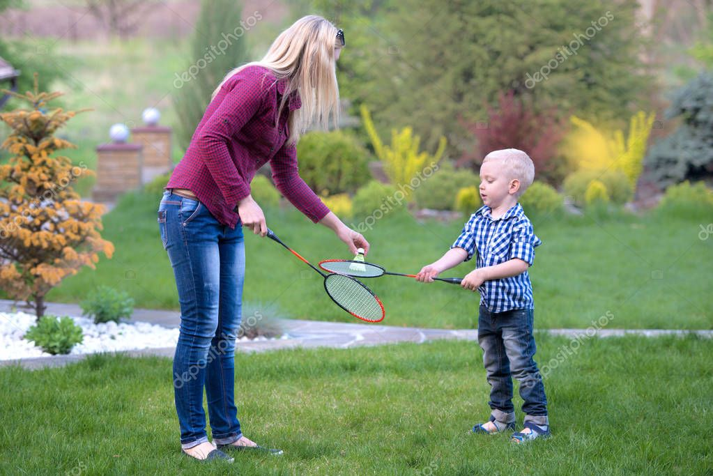 Мама с сыном