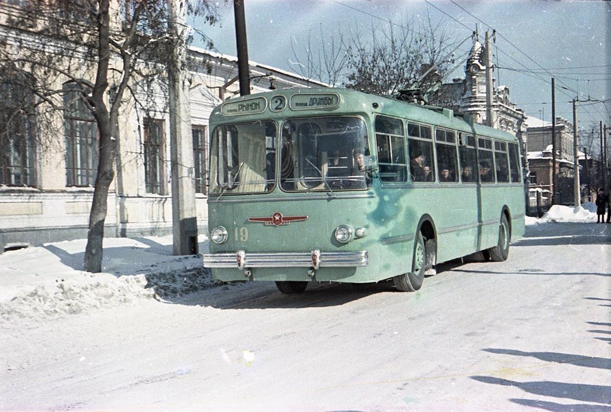 Первые троллейбусы 2-го маршрута. 1962-1964. Автор:Сергей Денисов