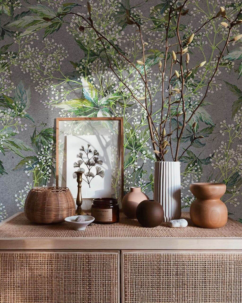 На фотографии обои "Эдит Пиаф" из коллекции "Цветы"