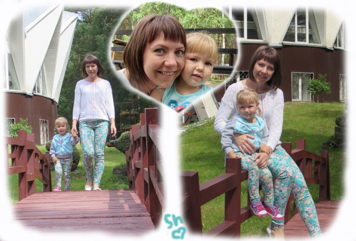 Семейный лук из джинсов))