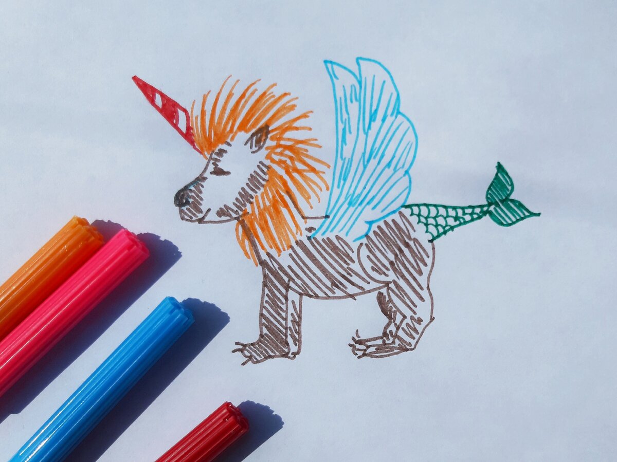 Рисуем зверей необычными способами для детей