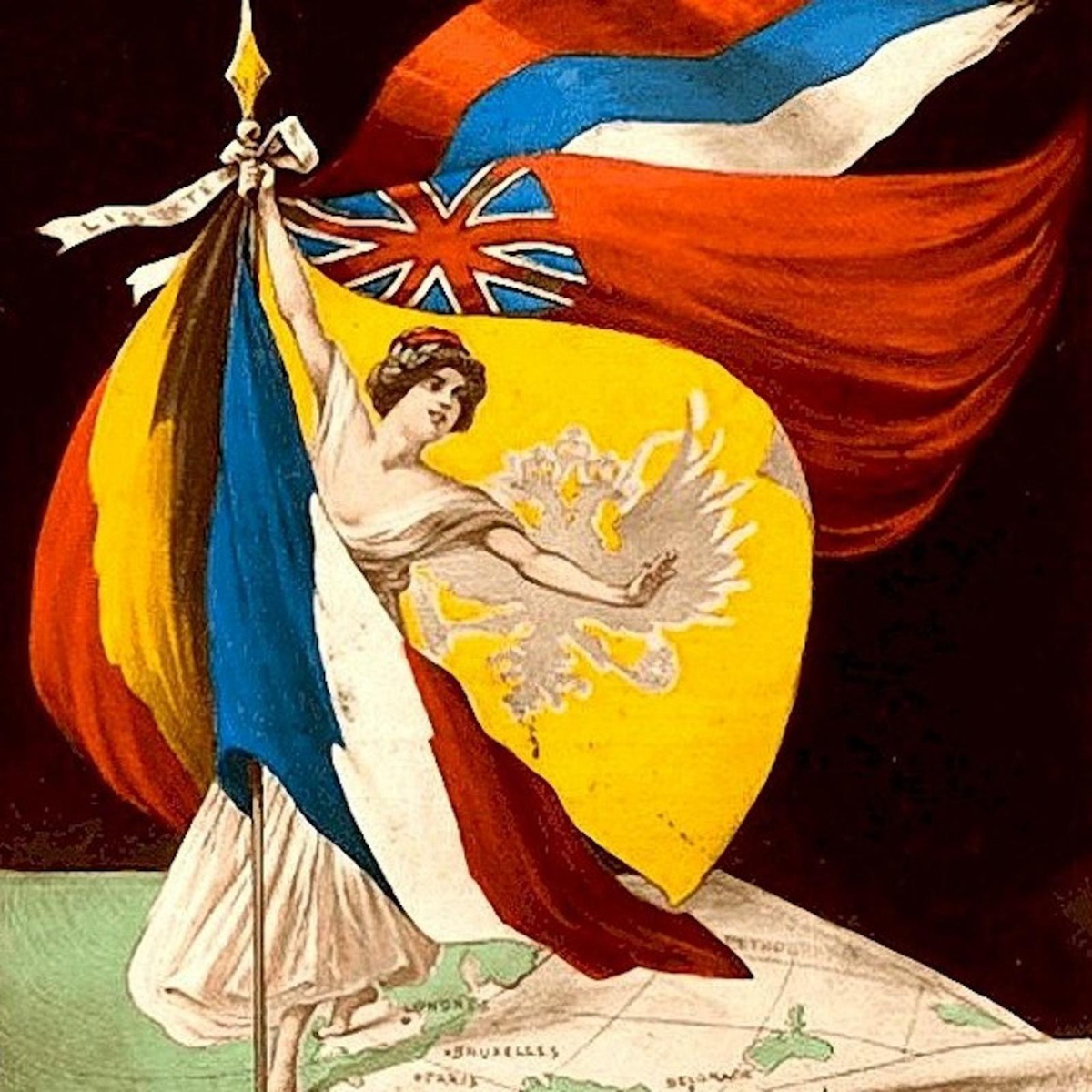 Военно политические союзы франции. Антанта 1907. Союз Антанта Англия ,Франция. Флаг Антанты 1914. Антанта согласие