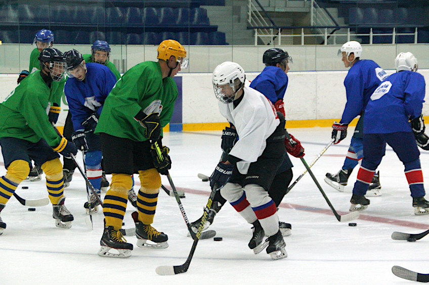 Тренировка на льду "Звёздного"
